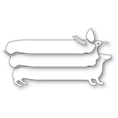 Poppystamps 2722 Long Dachshund Craft Die