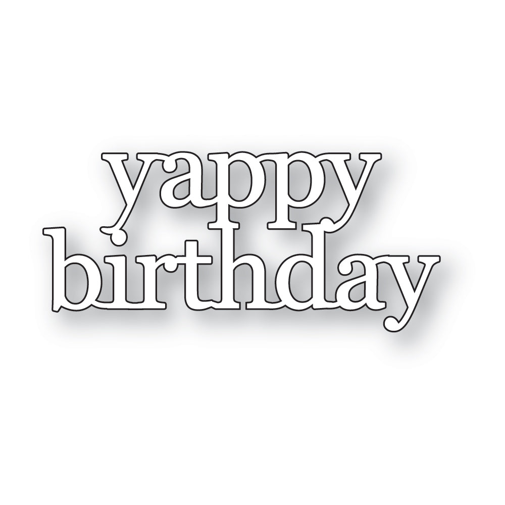 Poppystamps 2734 Yappy Birthday Craft Die