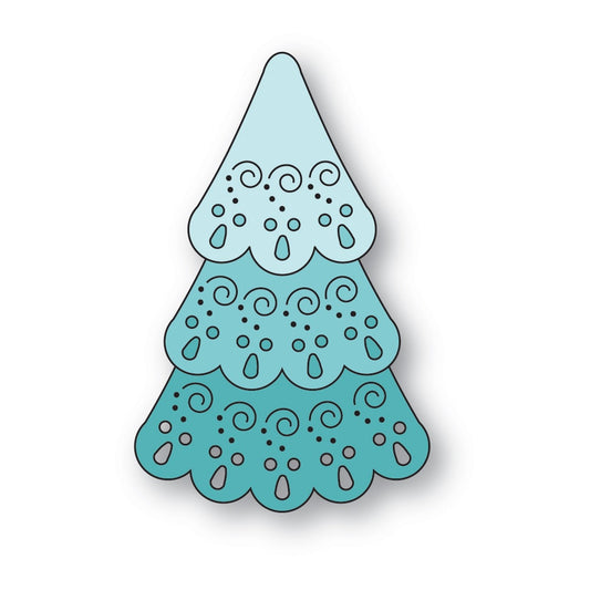 Poppystamps 2737 Nordic Swirl Tree craft die