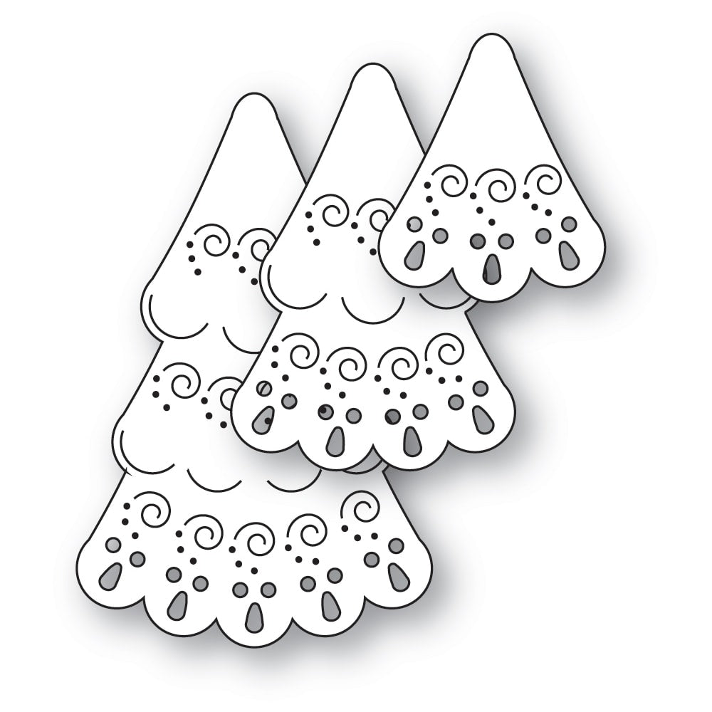 Poppystamps 2737 Nordic Swirl Tree craft die