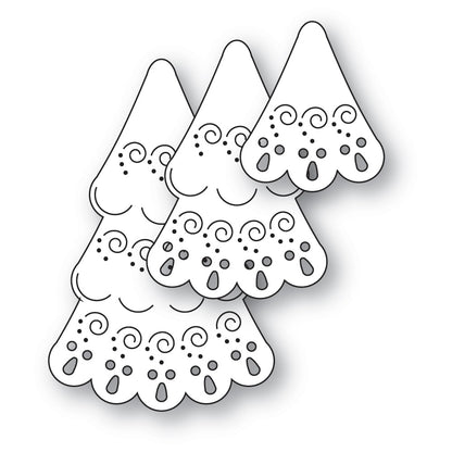 Poppystamps 2737 Nordic Swirl Tree craft die