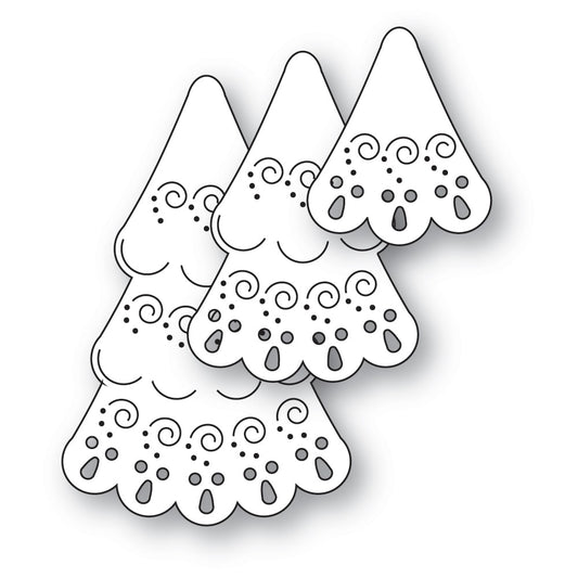 Poppystamps 2737 Nordic Swirl Tree craft die