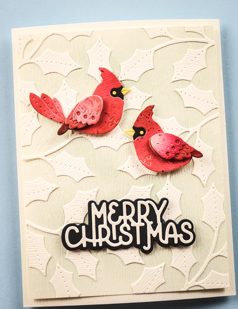 Poppystamps 2741 Merry Christmas Cheerful Script craft die