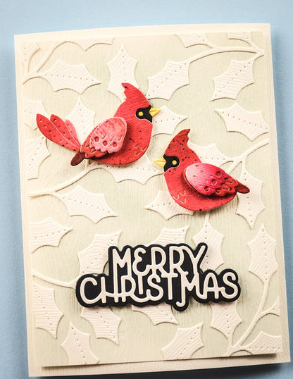 Poppystamps 2741 Merry Christmas Cheerful Script craft die