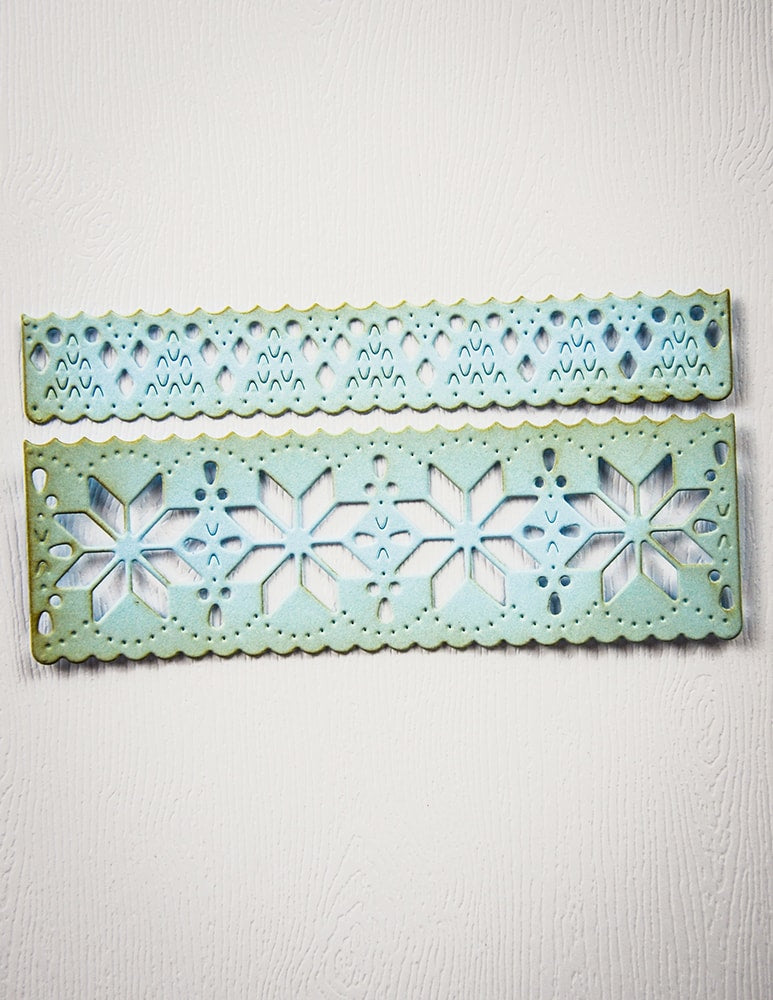 Poppystamps 2739 Nordic Snowflake Border Set craft die