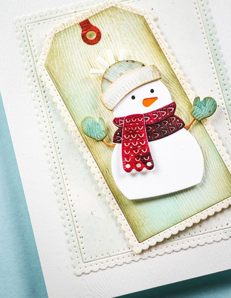Poppystamps 2745 Nordic Bundled Snowman craft die