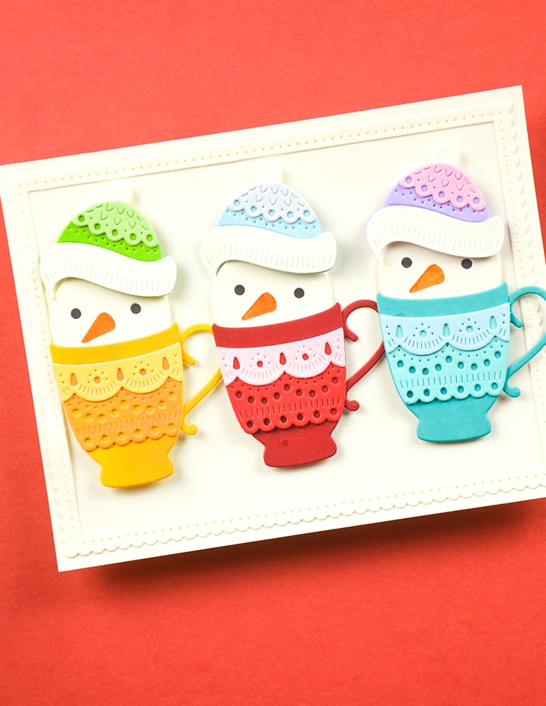 Poppystamps 2742 Nordic Chilly Snowman craft die