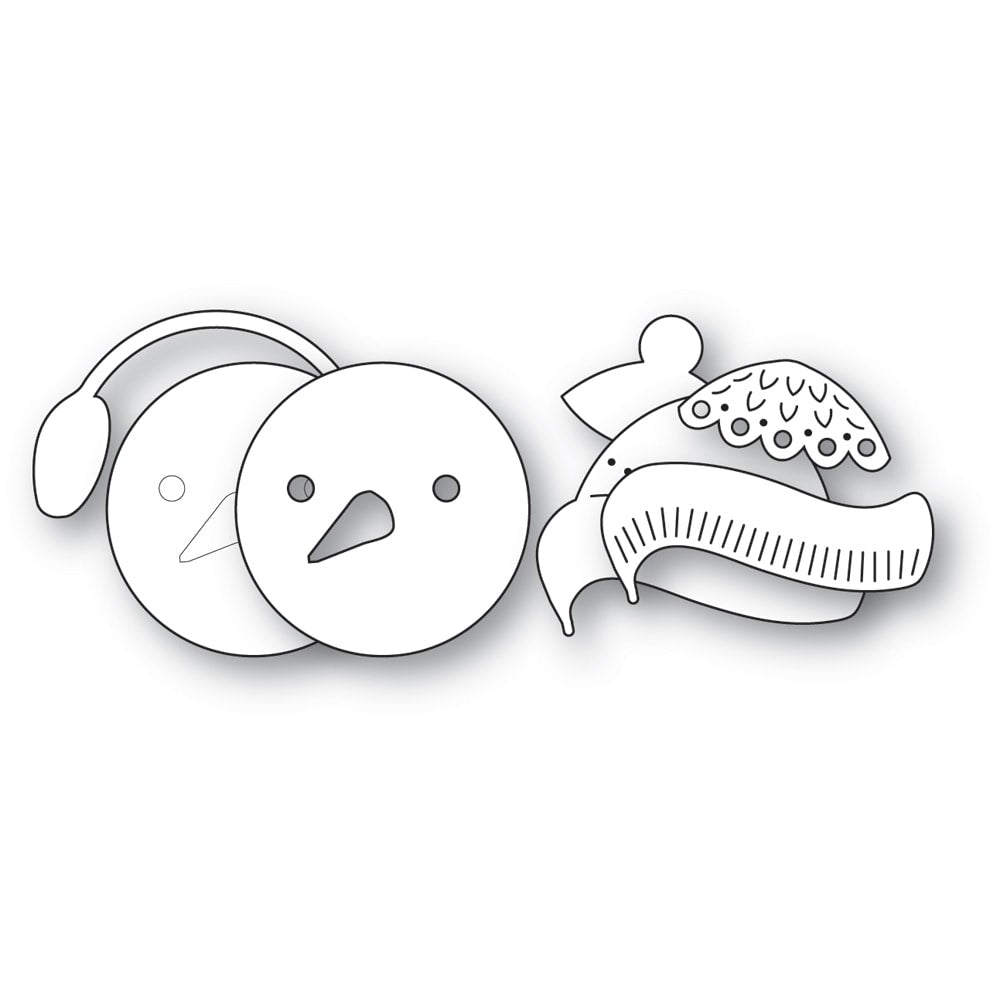 Poppystamps 2742 Nordic Chilly Snowman craft die