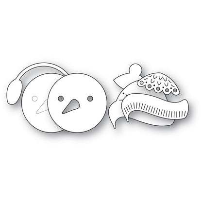 Poppystamps 2742 Nordic Chilly Snowman craft die