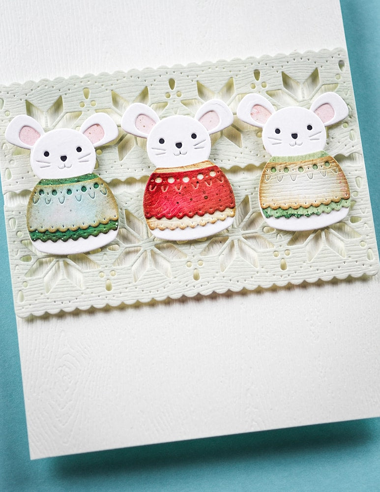 Poppystamps 2743 Nordic Merry Mouse craft die