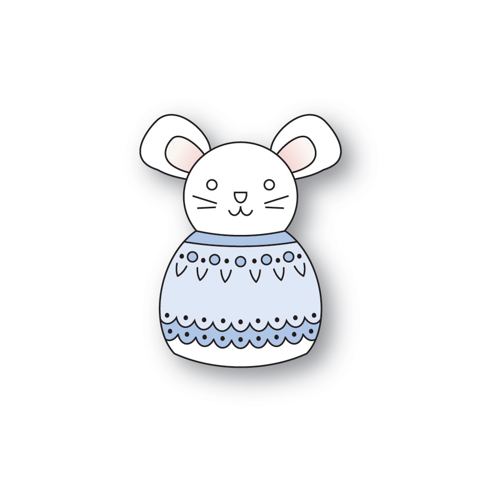 Poppystamps 2743 Nordic Merry Mouse craft die