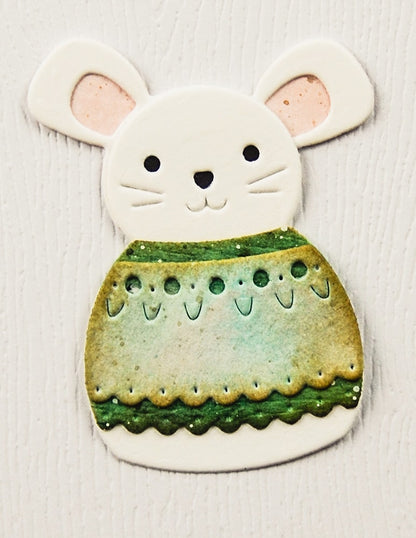 Poppystamps 2743 Nordic Merry Mouse craft die