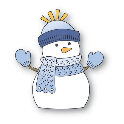 Poppystamps 2745 Nordic Bundled Snowman craft die