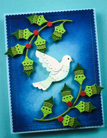 Poppystamps 2747 Nordic Serene Dove craft die
