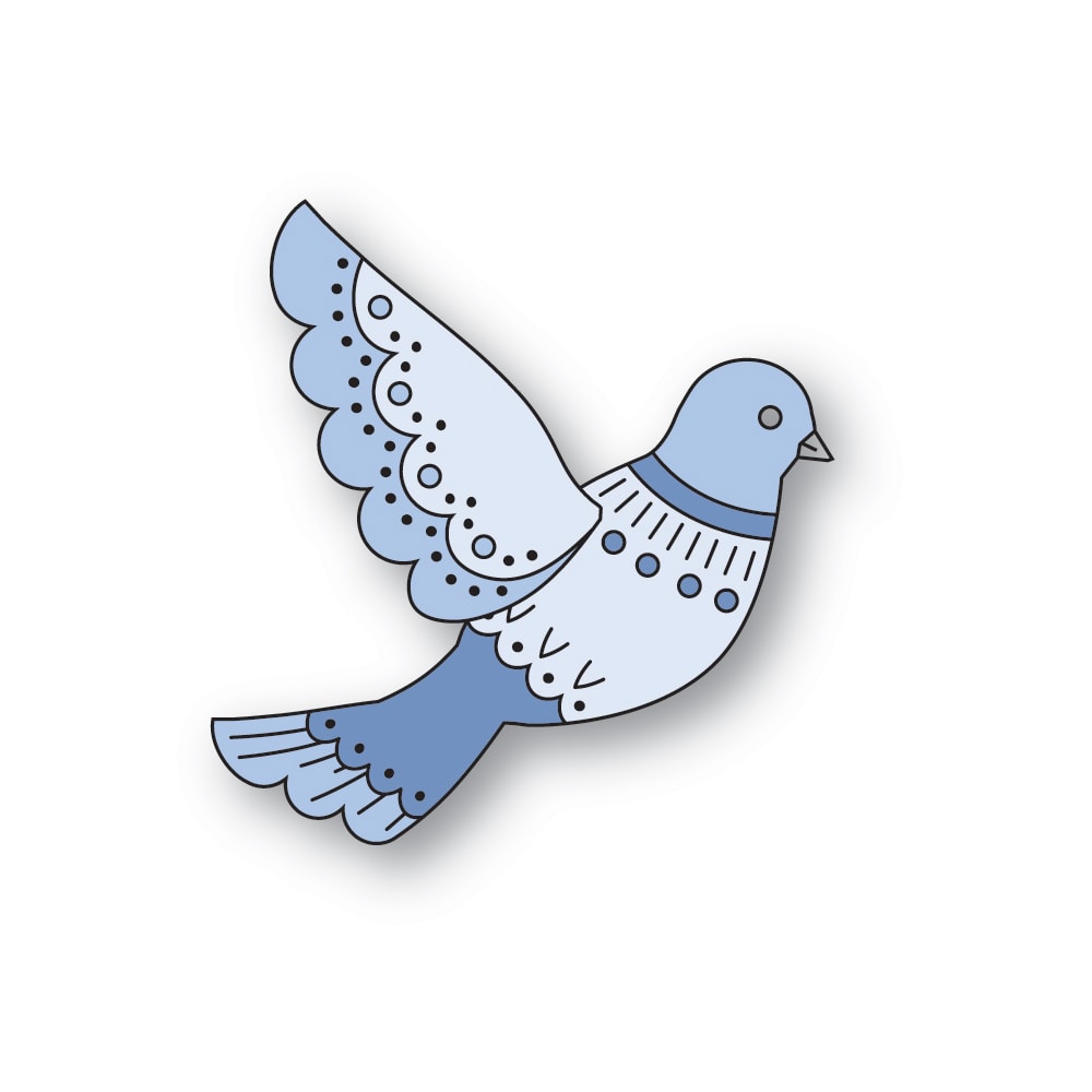 Poppystamps 2747 Nordic Serene Dove craft die