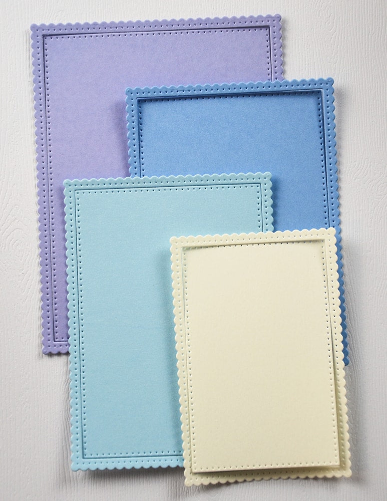 Poppystamps 2751 Scalloped Pinpoint Frames craft die