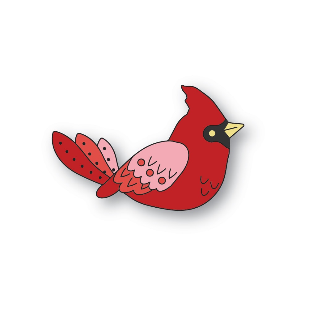 Poppystamps 2754 Nordic Resting Cardinal craft die