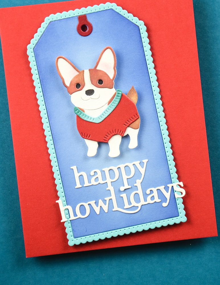Poppystamps 2756 Happy Corgi craft die