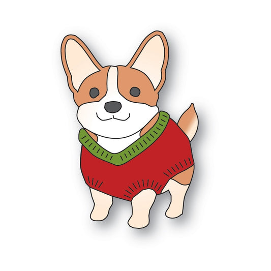 Poppystamps 2756 Happy Corgi craft die