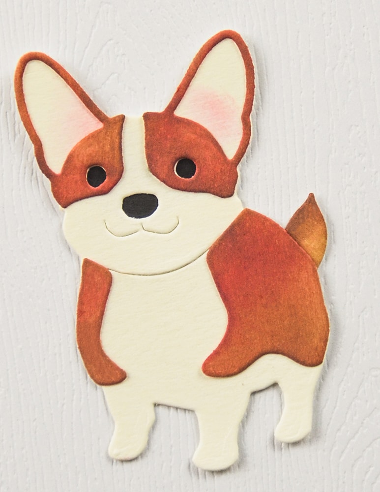 Poppystamps 2756 Happy Corgi craft die