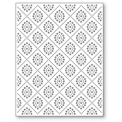 Poppystamps 2757 Diamond Oval Pinpoint Background craft die