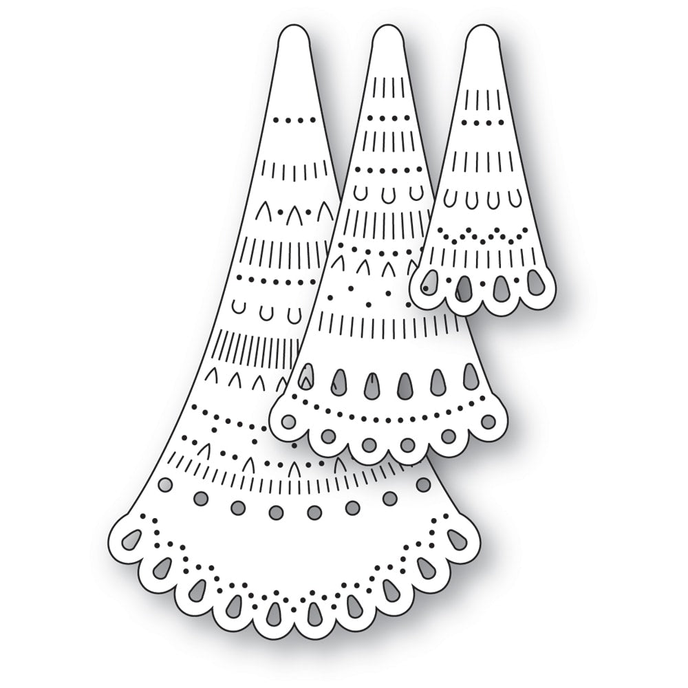 Poppystamps 2759 Nordic Grand Tree Toppers craft die