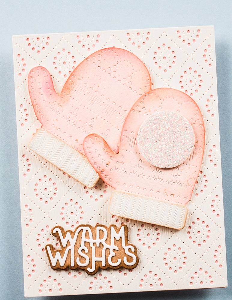 Poppystamps 2755 Warm Wishes Cheerful Script craft die