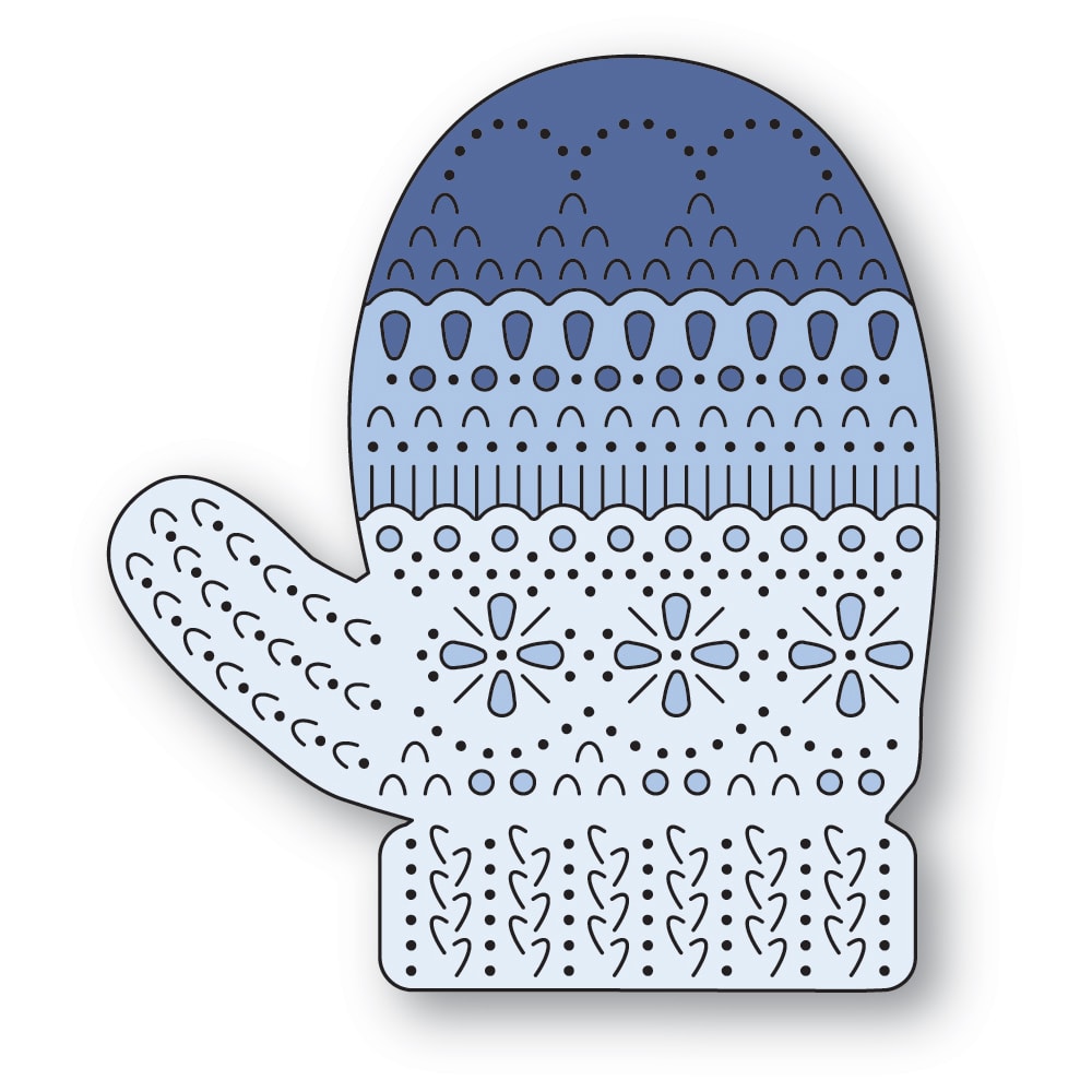 Poppystamps 2761 Nordic Large Mitten craft die