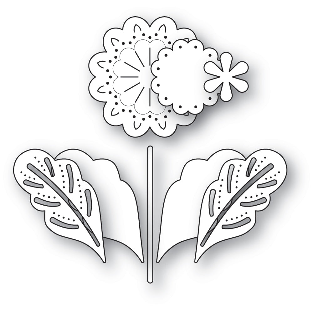 Poppystamps 2763 Nordic Luminelle Flower
