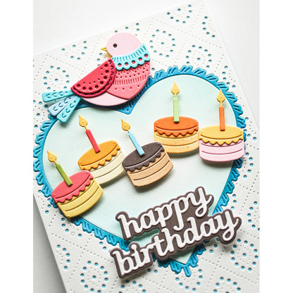 Poppystamps 2768 Happy Birthday Tender Script
