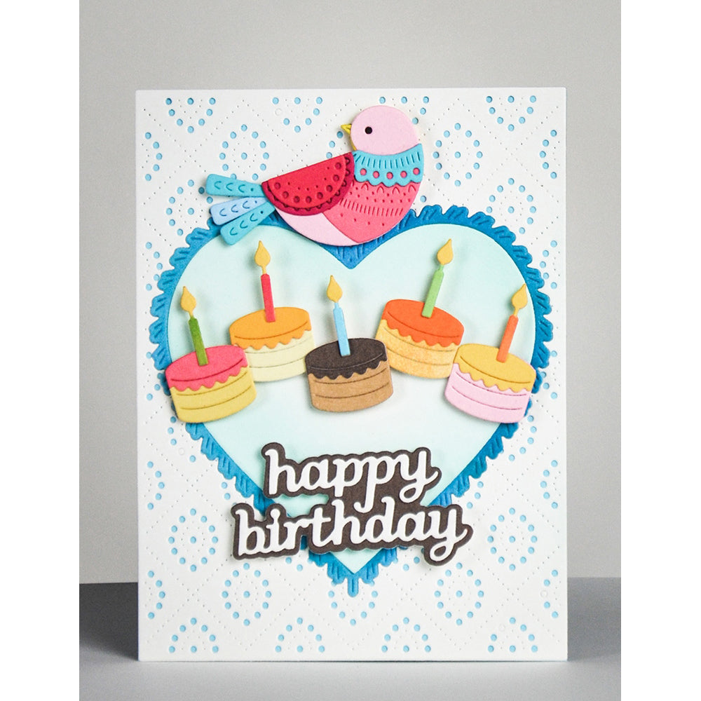 Poppystamps 2777 Fringed Heart Frames
