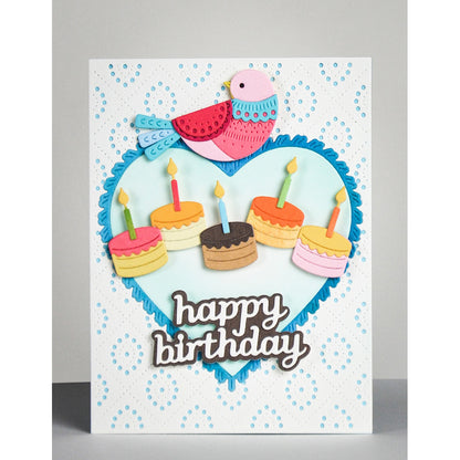 Poppystamps 2777 Fringed Heart Frames