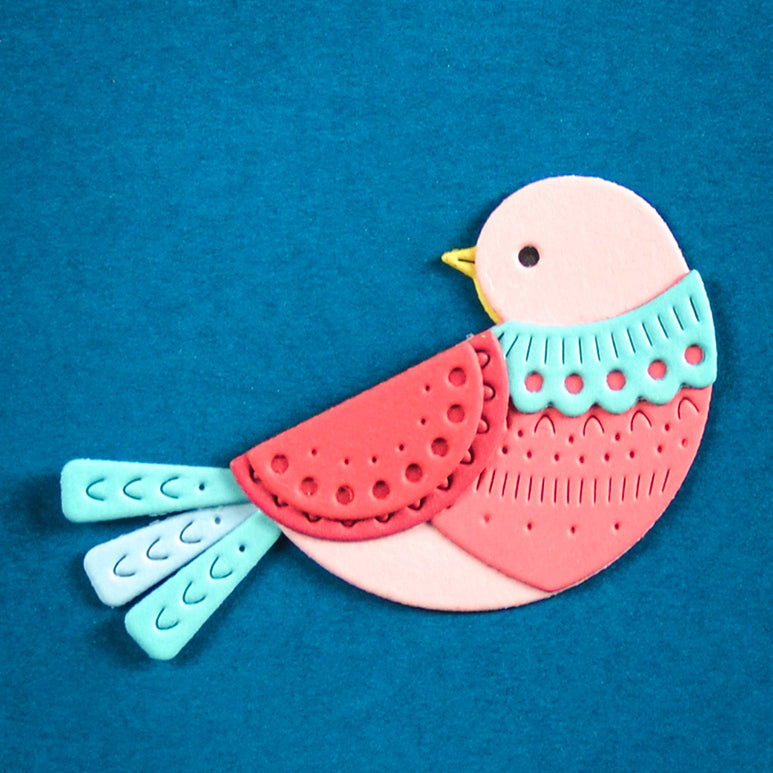 Poppystamps 2765 Nordic Nestled Bird