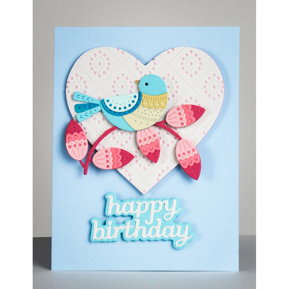 Poppystamps 2768 Happy Birthday Tender Script