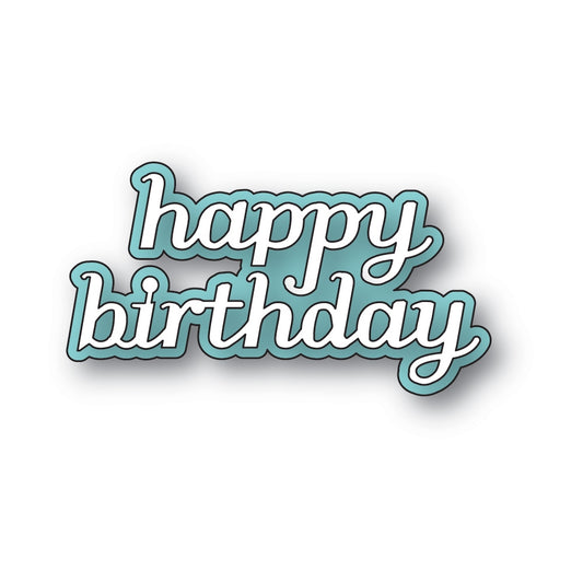 Poppystamps 2768 Happy Birthday Tender Script
