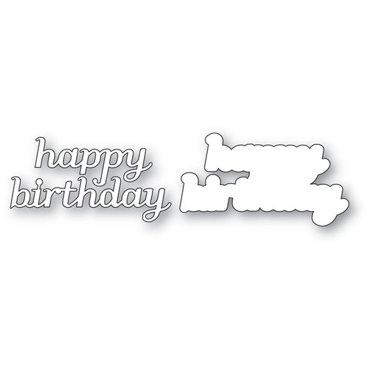 Poppystamps 2768 Happy Birthday Tender Script