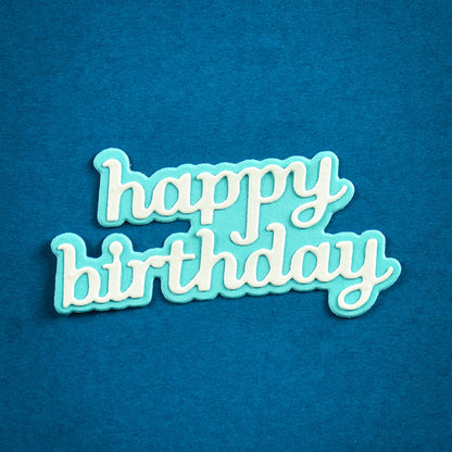 Poppystamps 2768 Happy Birthday Tender Script