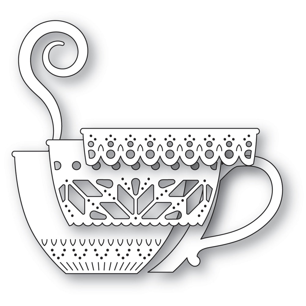 Poppystamps 2769 Nordic Cozy Tea Cup