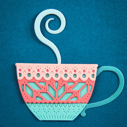 Poppystamps 2769 Nordic Cozy Tea Cup