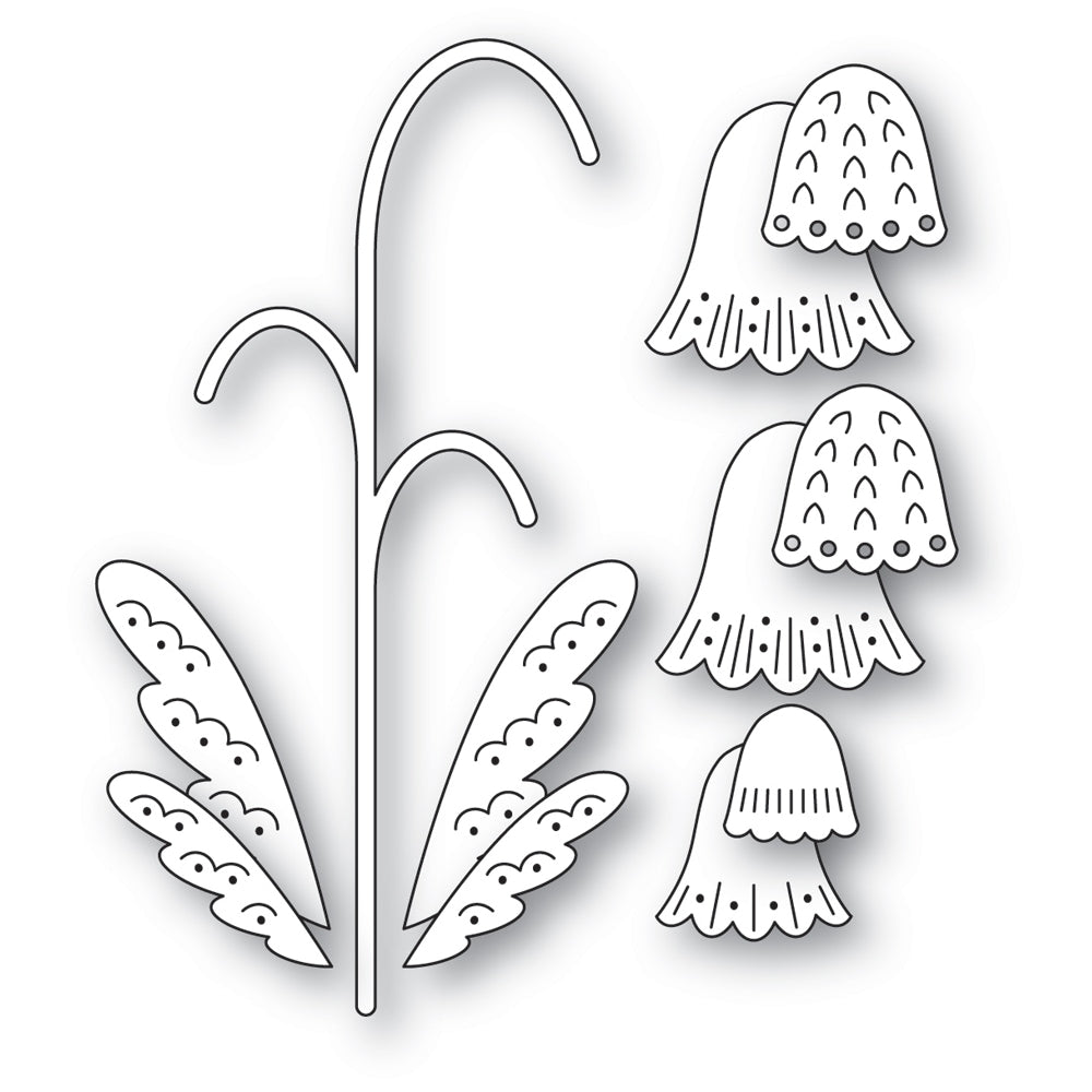 Poppystamps 2771 Nordic Pendant Flower