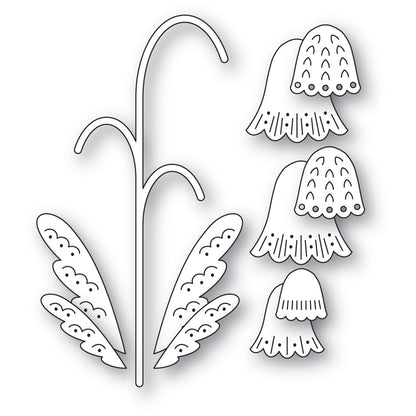 Poppystamps 2771 Nordic Pendant Flower
