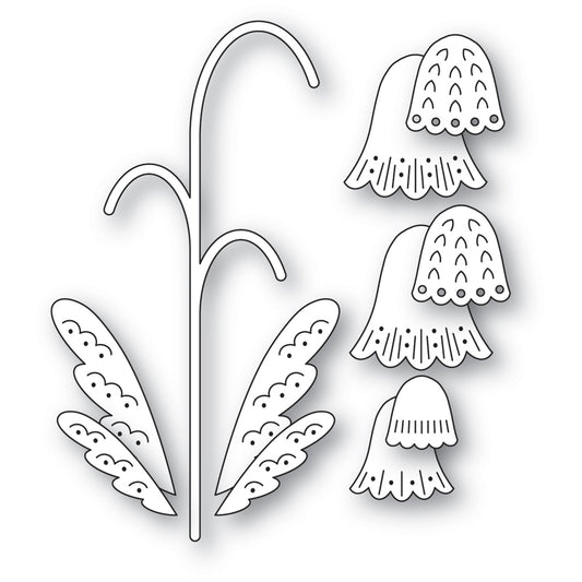 Poppystamps 2771 Nordic Pendant Flower