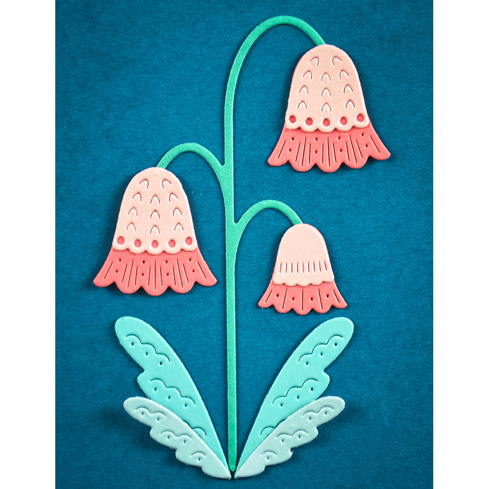 Poppystamps 2771 Nordic Pendant Flower