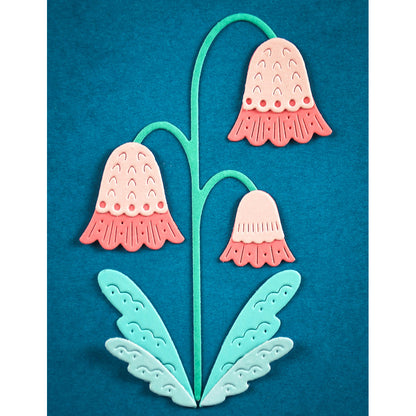 Poppystamps 2771 Nordic Pendant Flower