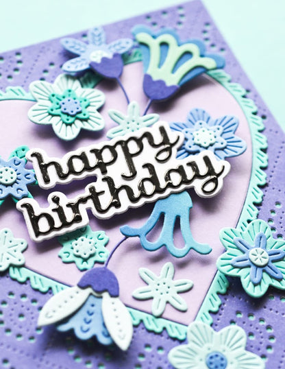 Poppystamps 2773 Nordic Scatter Flowers
