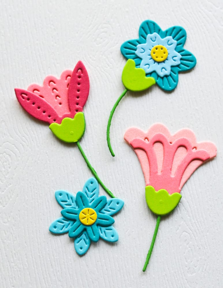 Poppystamps 2773 Nordic Scatter Flowers