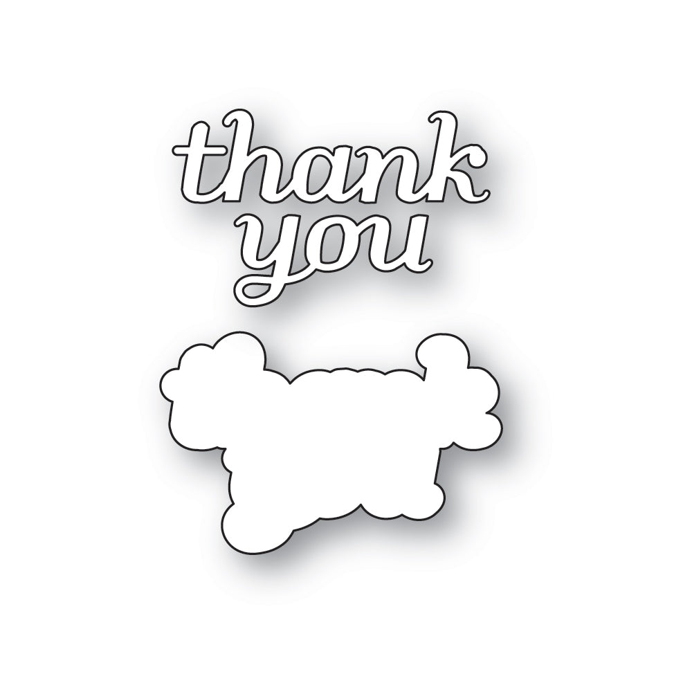 Poppystamps 2776 Thank You Tender Script