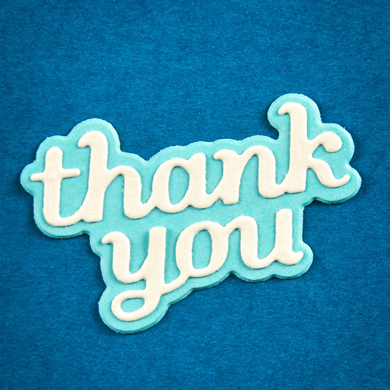 Poppystamps 2776 Thank You Tender Script
