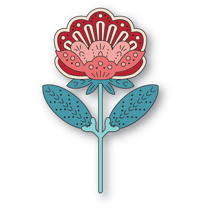 Poppystamps 2778 Nordic Petalglow Flower