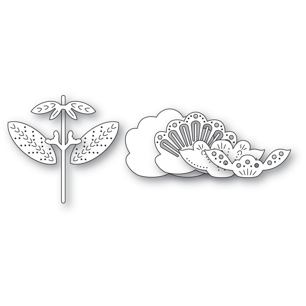 Poppystamps 2778 Nordic Petalglow Flower